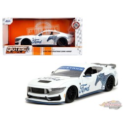 2024 Ford Mustang Dark Horse - White - Bigtime Muscle - Jada - 1/24 - 35279 - Passion Diecast 