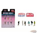 (Web Only) Figurine Metro Girls - Ensemble 6 pièces en métal - American Diorama 1/64 - AD-2408