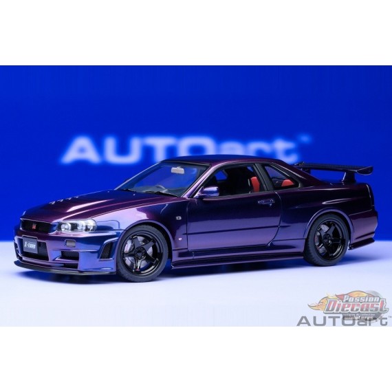 NISMO R34 GT-R Z-TUNE (MIDNIGHT PURPLE III) - Autoart - 77464 Passion  Diecast