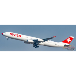 Swiss International Airbus A340-300 "Red Rose" / HB-JMA /  JC Wings  1:400 / JC4SWR0203