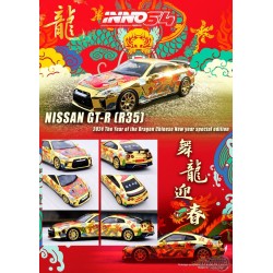 Nissan GT-R (R35) Year Of The Dragon Special Edition 2024 Chinese New Year Edition - INNO 64 - 1/64 - IN64-R35-CNY24