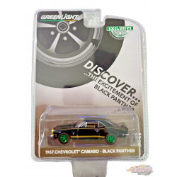(GreenMachine) Black Panther - 1967 Chevrolet Camaro SS - Chevrolet Oldsmobile - Hobby Exclusive - 1/64 Greenlight - 30377GR