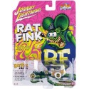 (CHASE) RAT FINK - Dragster en flocon de métal vert et fuchsia - Johnny Lightning - 1/64 - JLSP345GR