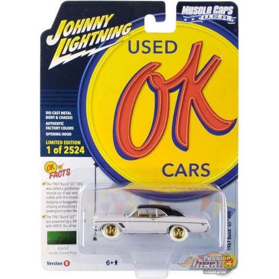 (CHASE) 1967 Buick GS 400 in Verde Green Poly - Johnny Lightning - 1/64 - JLSP337 BGR