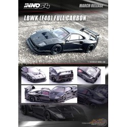 LBWK F40 Full Carbon - INNO 64 - 1/64 - IN64-LBWKF40-FC Passion Diecast