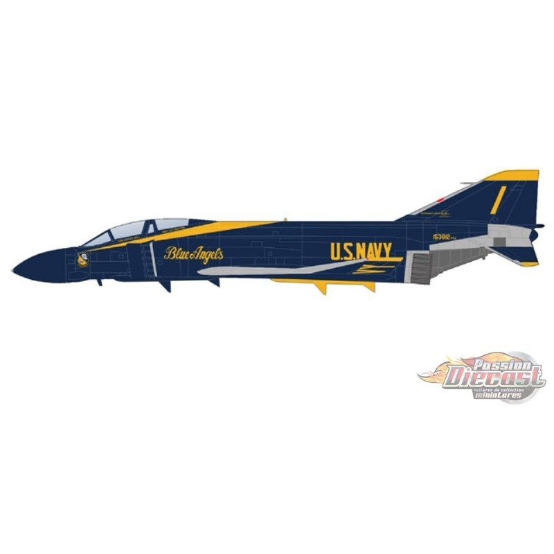 McDonnell Douglas F-4J Phantom / USN Blue Angels, no. 1, 1970 / Hobby ...