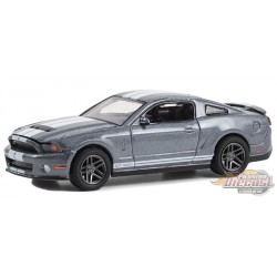 2010 Shelby GT500 gris sterling métallisé & blanc - The Drive Home to the Mustang Stampede Series 1 - 1/64 Greenlight - 13340 D