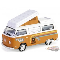 1974 Volkswagen Type 2 T2 Westfalia Campmobile - Smokey Bear Series 3 - 1/64 Greenlight - 38060 C