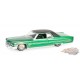 1971 Cadillac Coupe DeVille in Green and Gold - California Lowriders Series 5 - 1/64 Greenlight - 63060 E