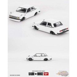 Kaido★House - Datsun 510 Street Nismo V2 White - Mini GT - Mijo Exclusives  - 1/64 - KHMG122 Passion Diecast