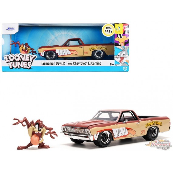 Looney Tunes Tasmanian Devil & 1967 Chevrolet El Camino - Hollywood Rides - Jada 1/24 - 35130