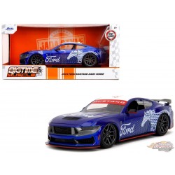2024 Ford Mustang Dark Horse - Blue - Bigtime Muscle - Jada - 1/24 - 35419 - Passion Diecast 