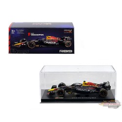 Oracle Red Bull Racing RB19 No.1 Max Verstappen 2023 avec pilote et Showcase - Bburago - 1/43 - 18-38083MV