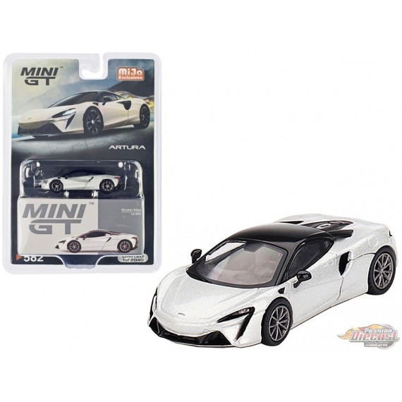 McLaren Artura - Ice Silver - LHD - Mini GT - 1:64 - MGT00581