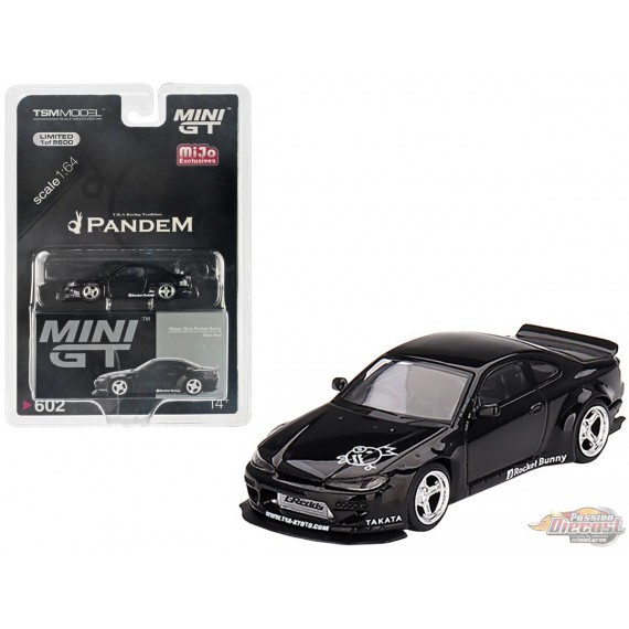 (Preorder) Nissan Silvia (S15) Rocket Bunny Noir Perle - Mini GT - 1:64 - MGT00602 Passion Diecast