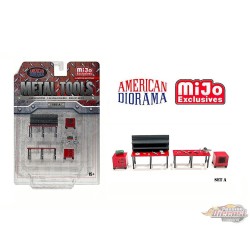 Outils en métal Set A - Ensemble en métal - American Diorama 1/64 - AD-2409 Passion Diecast