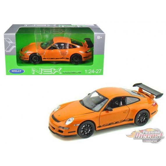 PORSCHE 911(997) GT3 RS ORANGE Welly 1/24-  22495 OR