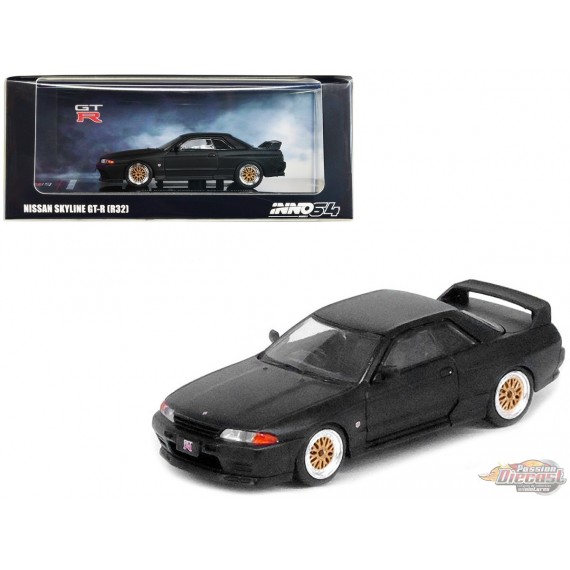 NISSAN SKYLINE GT R R32 MATT BLACK THE DIECAST COMPANY INNO 64 1 64 IN64 R32 MB Passion Diecast