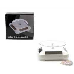 Plateau tournant de présentoir solaire de 3,5 pouces, base blanc rotative à 360 degrés 1/64 - 002-WH