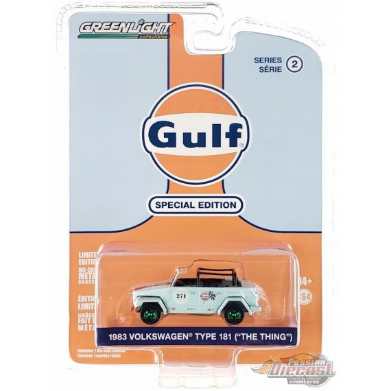 (GreenMachine) 1983 Volkswagen Thing (Type 181) No.271 - Gulf Oil Special Edition Series 2 - 1/64 Greenlight - 41145 DGR