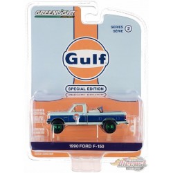 (GreenMachine) 1990 Ford F-150 réservoir transfert carburant - Gulf Oil Special Edition Series 2 - 1/64 Greenlight - 41145 EGR