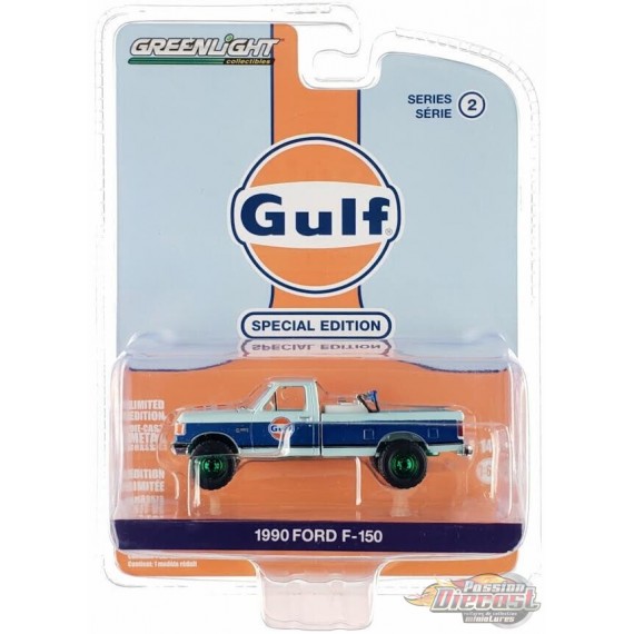(GreenMachine) 1990 Ford F-150 réservoir transfert carburant - Gulf Oil Special Edition Series 2 - 1/64 Greenlight - 41145 EGR