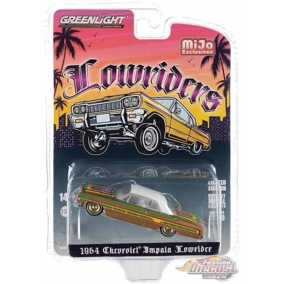 (GreenMachine) 1964 Chevrolet Impala SS Lowriders 3,600 Pcs - Metallic Gold - Mijo Exclusives - 1/64 Greenlight - 51551GR