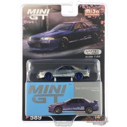 (CHASE CAR) Nissan Skyline GT-R Top Secret VR32 - Bleu Métallisé - RHD - Mini GT - 1:64 - MGT00589GR Passion Diecast