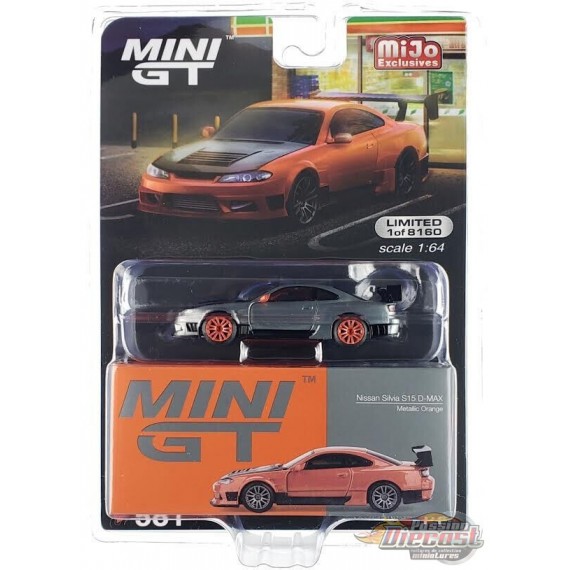 (CHASE CAR) Nissan Silvia S15 D-MAX - Orange métallique - RHD - Mini GT - 1:64 - MGT00581GR Passion Diecast