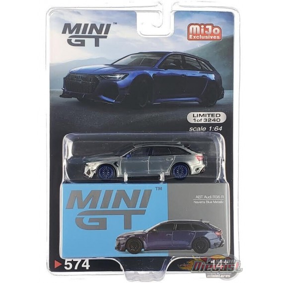 (CHASE CAR) Audi ABT RS6-R Bleu Navarre Métallisé - Mini GT - 1:64 - MGT00574GR Passion Diecast
