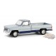 1985 GMC Sierra Classic K2500 in Silver and Midnight Blue - Down on the Farm Series 9 - 1/64 Greenlight - 448090 D