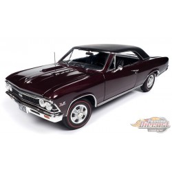 1966 Chevrolet Chevelle SS 396 in Madiera Maroon - Auto World / American Muscle 1/18 - AMM1343 Passion Diecast