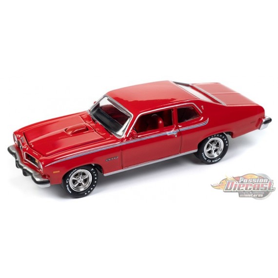 1974 Pontiac GTO in Buccaneer Red - Johnny Lightning 1/64 - JLSP366 Passion Diecast