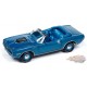 1971 Plymouth Cuda Convertible in Blue Fire Metallic - Johnny Lightning 1/64 - JLSP375 Passion Diecast