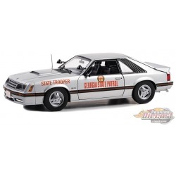 Georgia State Patrol State Trooper - 1982 Ford Mustang SSP - Greenlight 1/18 - 13676