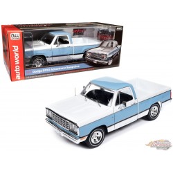 1977 Dodge Adventurer Sweptline Pickup Truck in Light Blue and White - Auto World / American Muscle 1/18 -  AMM1303