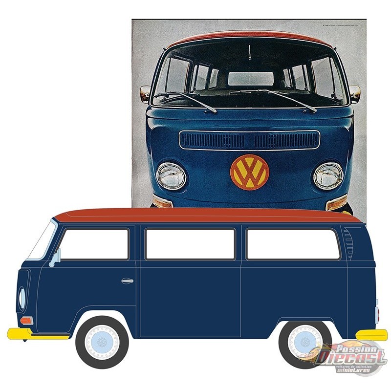 1968 Volkswagen Type 2 T2 - Vintage Ad Cars Series 10 - 1/64 Greenlight ...