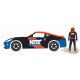 Nissan 370z 2020 avec pilote de voiture de course - The Hobby Shop Series 16 - 1/64 Greenlight - 97160 F