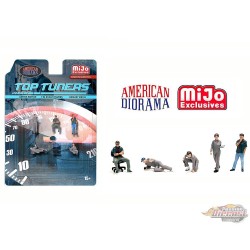 (Preorder) Figures Top Tuners - 6-piece metal set - American Diorama - 1/64 - AD-2412