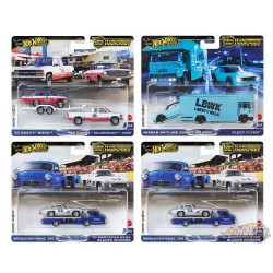 Team Transport Caisse C 2024 Ensemble de 4 - Hot Wheels - 1/64 - FLF56-957C -  Passion Diecast 