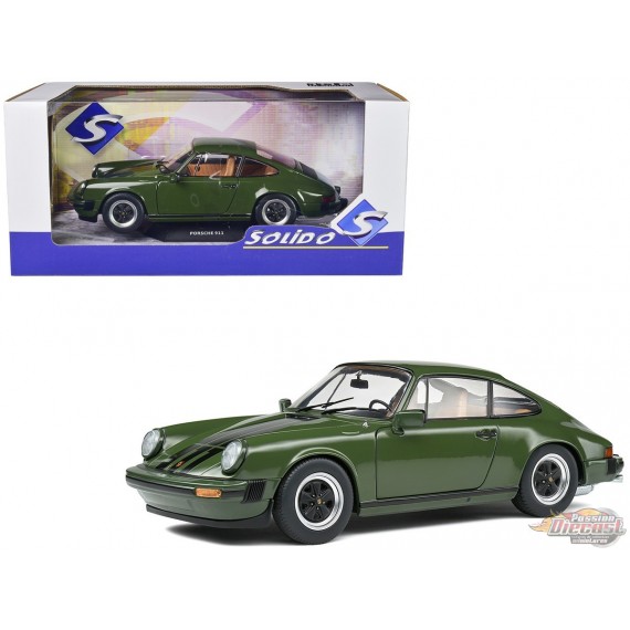 PORSCHE 911 SC - VERT OLIVE - 1978 - Solido - 1/18 - S1802608 - Passion Diecast 