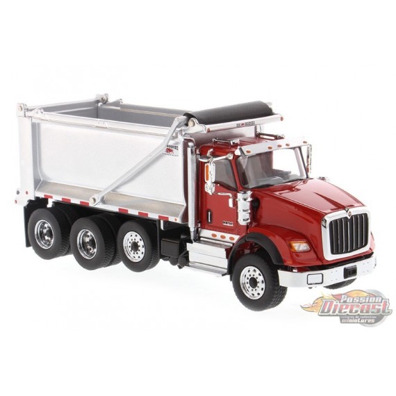 International HX260 Tandem Truck with Pusher Axle Red with Ox Bodies ...