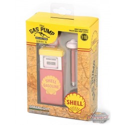 Shell - 1951 Wayne 505 Gas Pump with Pump Light - Vintage Gas Pump Collection Series 15 - Greenlight 1/18 - 14150 A