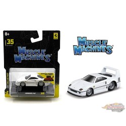 Ferrari F40 - Blanc - Mijo Exclusives - Maisto - Muscle Machines 1/64 - 15575WH