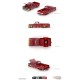 Kaido★House - Chevrolet Silverado Dually on Fire V1 - Mini GT - Mijo Exclusives - 1/64 - KHMG127 Passion Diecast