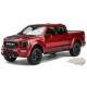 2022 Ford Shelby F-150 Pickup in Rapid Red Metallic with Black Stripes Limited Edition - 1/18 - GT SPIRIT - US061