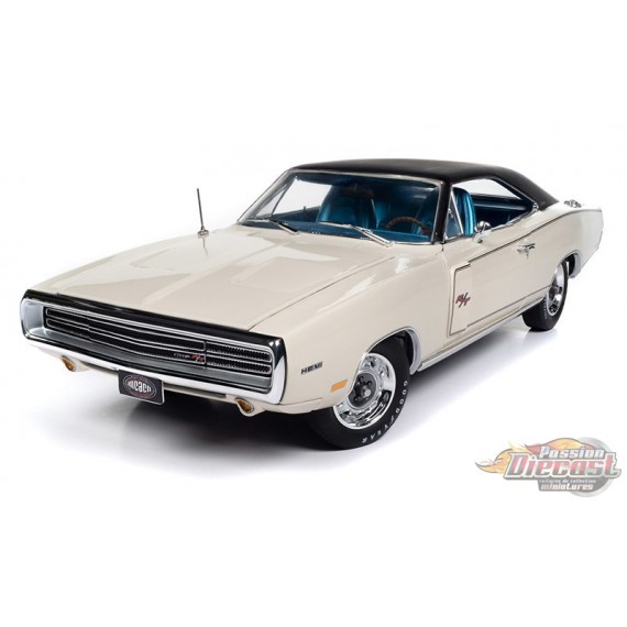 1970 Dodge Charger R/T MCACN en blanc EW1 - Auto World / American Muscle 1/18 - AMM1334 Passion Diecast