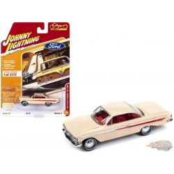 1961 Chevrolet Impala en crème Corona - Johnny Lightning - 1/64 - JLSP353 A