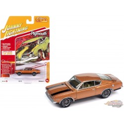 1969 Plymouth Barracuda en feu de bronze - Johnny Lightning - 1/64 - JLSP354 B