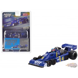 Tyrrell P34 No.4 Patrick Depailler 1976 Swedish GP 2nd Place - Mini GT - 1:64 - MGT00584 Passion Diecast